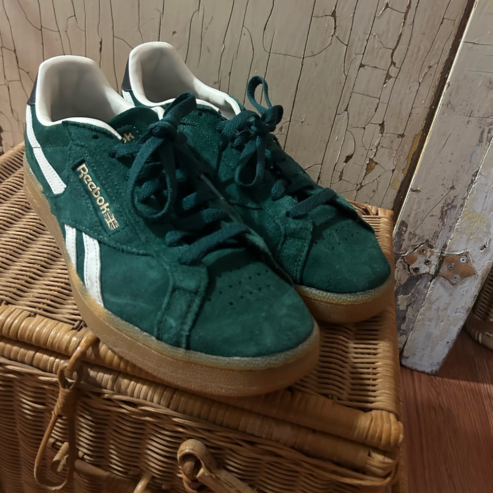 Green Reebok Club C Grounds Sneakers UK M 9.5/ W 11